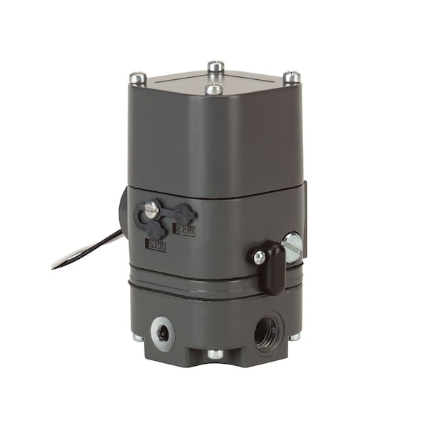 Current to pressure transducer, 4-20 mA input, 6-30 psi (40-200 kPa) output.
